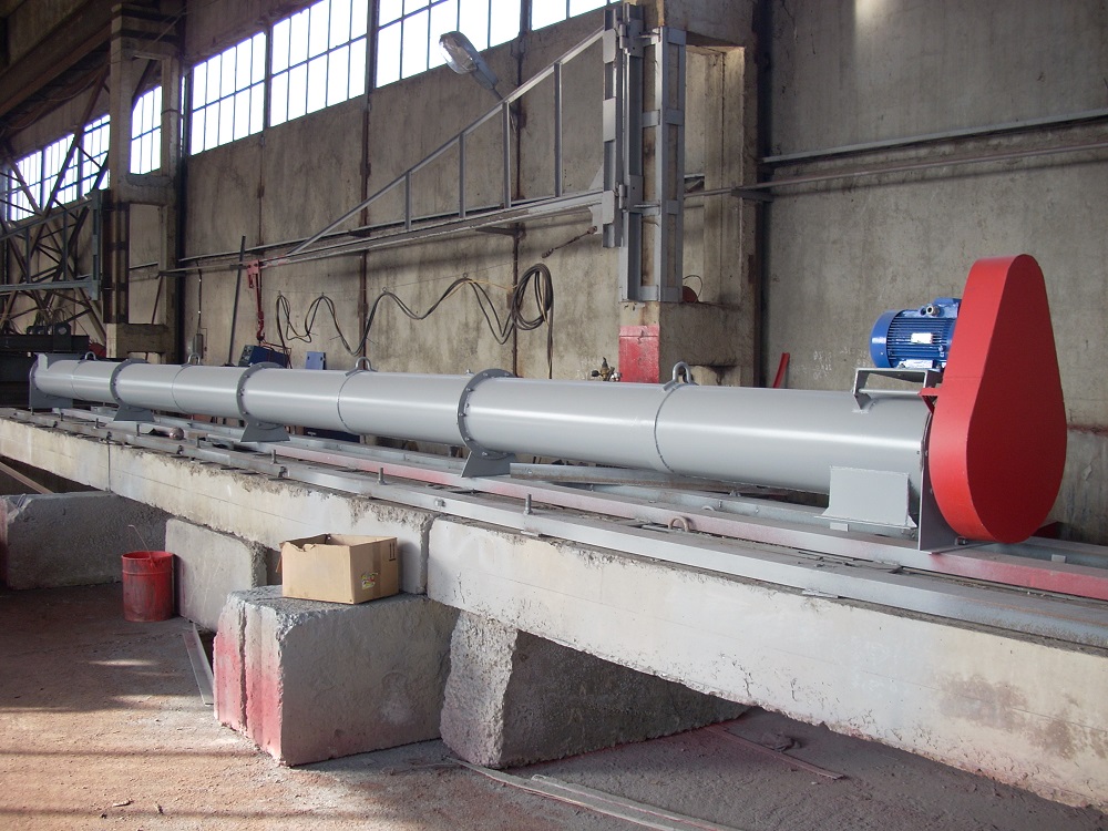 Производство Винтовой горизонтальный шнековый конвейер