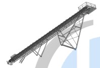 Производство Ленточный наклонный конвейер